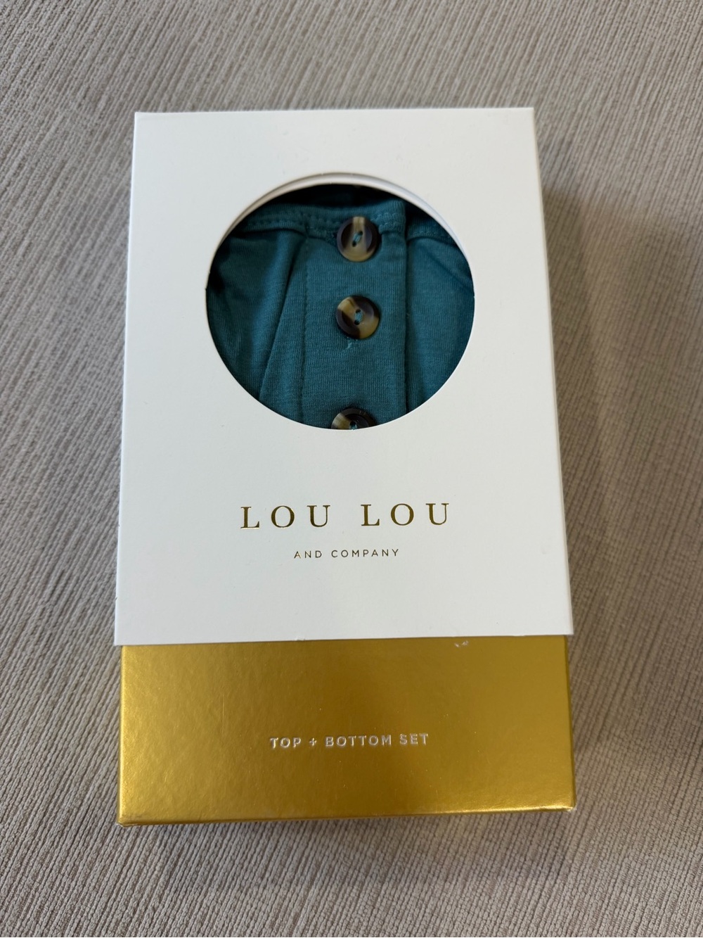 Lou Lou And Company Luke Teal Top + Bottom Set size 12 month